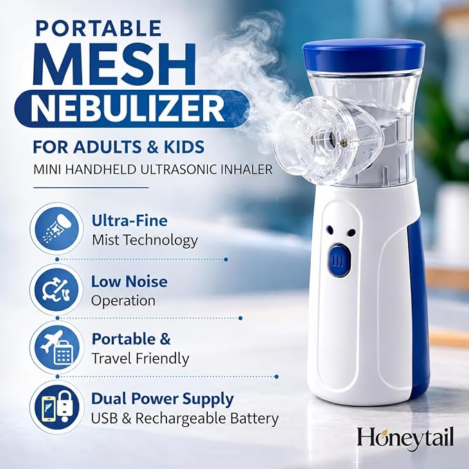 Accutrust Portable Ultrasonic Mesh Nebulizer Machine